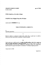 Umik izvršbe na vrednostne papirje - S tem obrazcem upnik umakne izvršbo na dolžnikove vrednostne papirje. Gre za delni umik izvršbe.