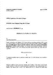 Predlog upnika za popravo sklepa - S tem obrazcem upnik predlaga sodišču, da popravi napake v imenih in številkah ali druge očitne pisne ali računske napake, pomanjkljivosti glede oblike ali neskladnosti prepisa sklepa z originalom v sklepu, ki ga je izdalo.

Pozor: Obrazec je potrebno vložiti v petnajstih (15) dneh od prejema sklepa, katerega poprava se zahteva.